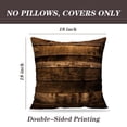 thumbnail image 2 of LALILO Throw Pillow Covers Old Wood Wooden Wood Backdrop Board Cushion Cover 18" x 18", 2 Pack, 2 of 6