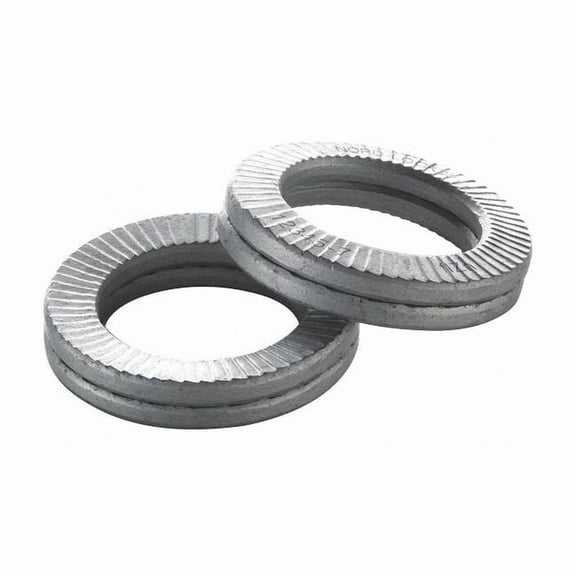Wedge Lock Washer, For Screw Size 3/8 in Steel, Zinc Plated Finish, 200 PK