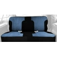 thumbnail image 2 of CalTrend Rear Solid Bench Carbon Fiber Seat Covers for 1999-2001 Chevy Tracker - CV167-04FC Blue Insert with Black Trim, 2 of 3
