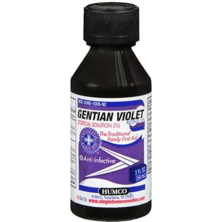 Humco Gentian Violet Topical Solution 2% 2 oz (Pack of 3)