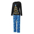thumbnail image 2 of Luethbiezx Family Christmas Pajamas Set featuring Star Tree Print Tops and Trousers, 2 of 9