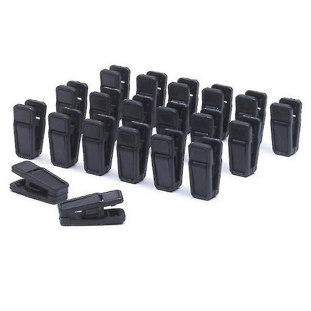 20 piezas perchas antideslizantes flocadas, Clips especiales para colgar, Clips de suspensión de plástico a prueba de viento