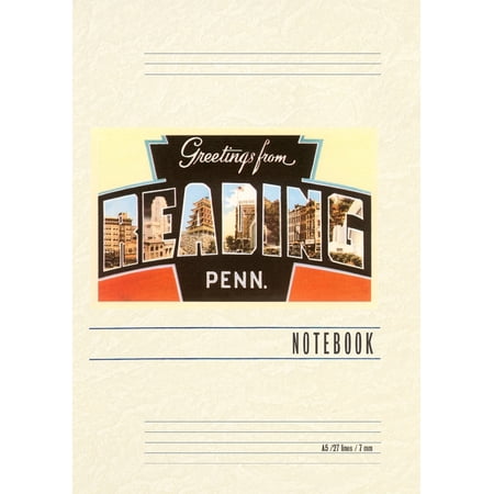 Vintage Lined Notebook Greetings from Reading Pennsylvania (Paperback)
