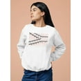 thumbnail image 2 of Two Way Railroad Sweatshirt Women's -Taher Saoud Designs, 2 of 4
