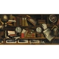 thumbnail image 3 of Charles Bouillon 18x11 Black Modern Framed Museum Art Print Titled - A Trompe L’Oeil of a Collector's Study with Engravings, Drawings, Letters and Books (1707), 3 of 5