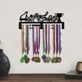 thumbnail image 1 of Soporte para exhibición de medallas, estante para medallas de fácil instalación, organizador de pared de medallas de metal, soporte de pared para 30x1162cm, 1 of 8