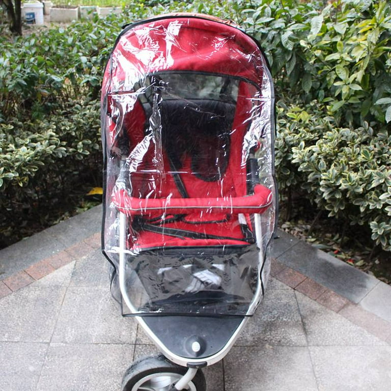 Universal Sheer Baby Stroller Weatherproof Shield Cover Baby Carriage Rain Cover for Kids