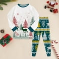 thumbnail image 2 of NIEWTR Toddler Boy Girl Christmas Set Outfit Long Sleeve Sweatshirts Pants Clothes Set Pullover Tops Jogger Pants for 0 6 12 18 24 M 1t 2t 3t 4t 5t 6t(2-3 Years,Green), 2 of 8