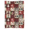 thumbnail image 5 of Christmas Throw Blanket 60x80, Flannel Plush, Soft Warm Lightweight Winter Blanket for Couch, Bed, Cabin, Holiday Decor Gift., 5 of 5