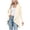 White, variant on UYISJ Women's Open Front Sweater Draped Lapel Cardigan Long Sleeve Loose Slouchy Lightweight Knit Soft Sweater XXL