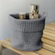 thumbnail image 4 of Storage Basket Hanging Organizer Bedside Desktop Cottons Thread Storage Basket Handmade Woven Fabric Wall Mounted Storage Bin, 4 of 6