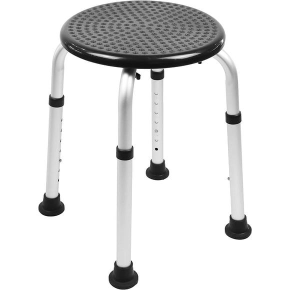 GFDYREE Pepe - Tabouret de Douche pour l'Intérieur de la Douche, Chaise de Bain Réglable pour Aînés, Chaises de Douche Rondes pour Aînés, Banc de Douche Antidérapant pour Personnes Âgées, Tabouret de Salle de Bain Douche pour Adultes, Free Assembly