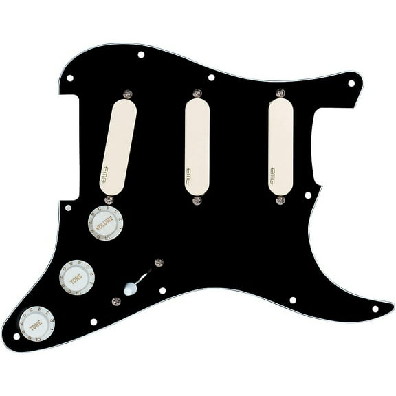 EMG DG20 Pro Series Pickguard/Pickup Set Black White
