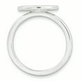 thumbnail image 2 of 925 Sterling Silver White Peace Sign Stackable Ring, 2 of 8