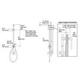 thumbnail image 5 of KOHLER K-45210-CP Colonne de Douche Hydrorail-R, Chrome Poli, 5 of 5