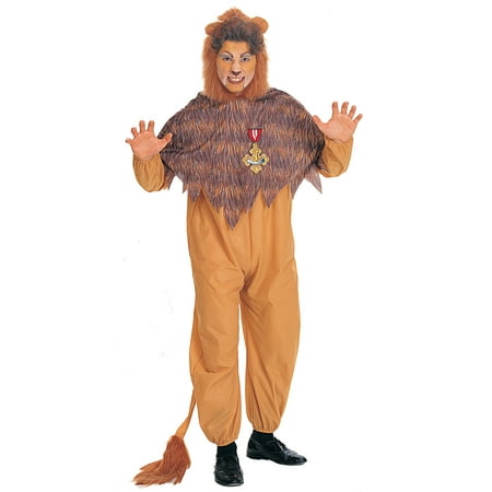 Plus Size Cowardly Lion Men's Costume - Size 46