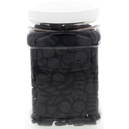 Double Salt Licorice 1.5 Pound - Double Salt Bulk Licorice Candy In A 32 FL OZ Gift Ready Reusable Square Jar