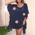 thumbnail image 2 of YABCSAZ Beach Cover Ups for Women Summer Swimsuit Crochet Swim Cover Up 2025 Swimwear Chiffon Cover Ups Tops Oversize Dress Shirts Plus Size Bathing Suit Cover Up for Women, 2 of 4