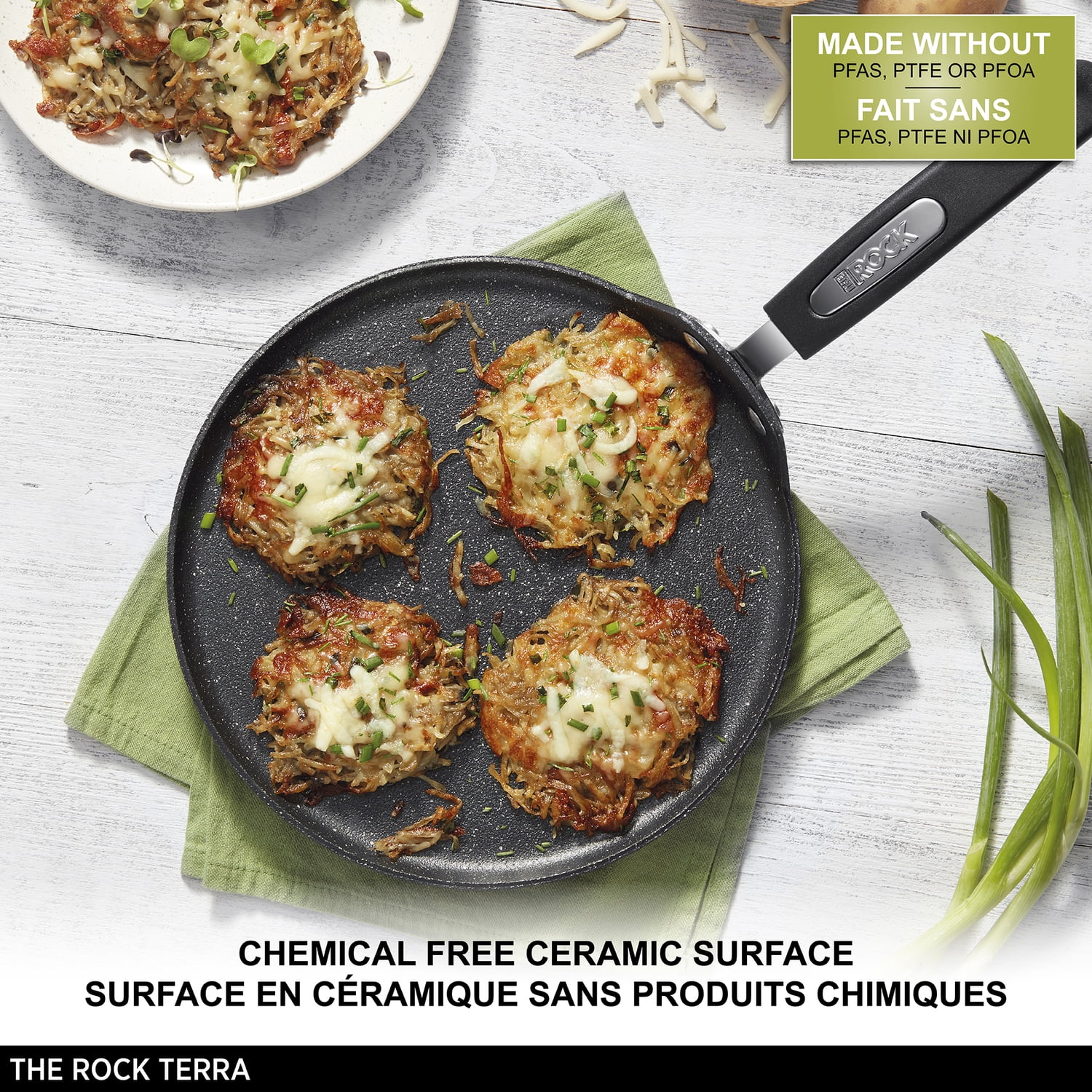 THE ROCK by Starfrit 10-In. Terra Collection Nonstick Multipan with Bakelite Handle
