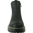 thumbnail image 2 of kozi Canada Women Ankle Casual Riding Bootie Chelsea Boot LEILA-1 Fall Boot Side Zipper Black, 2 of 7