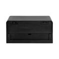 thumbnail image 5 of Kate and Laurel Kato Modern Wood Floating Side Table with Drawer, 18 x 10 x 9, Black, Contemporary Wooden Floating Nightstand for Bedroom Bedside Table, 5 of 9