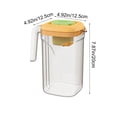 thumbnail image 3 of Fufafayo Cold Drink Jug 2200ml Large Capacity Beverage Pitcher, Transparent Plastic Iced Tea Coffee Pitcher, Home Kitchen Drinkware for Juice Water Lemonade Iced Brew, 3 of 7