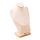 thumbnail image 5 of Expositor de joyas con adorno de madera, soporte para guardar collares y bustos de joyería. Beige L, 5 of 9