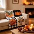 thumbnail image 5 of ShengapQ Cute Fall Blanket, Cozy Flannel Nap Blanket, Lightweight Heat Retaining Throw Blanket for Home Decor, Perfect for Autumn and Thanksgiving, Soft and Portable Blanket, 39×28in, 5 of 6