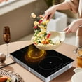 Induction Cooktop 2 Burner 110V Vertical Electric Stove Top