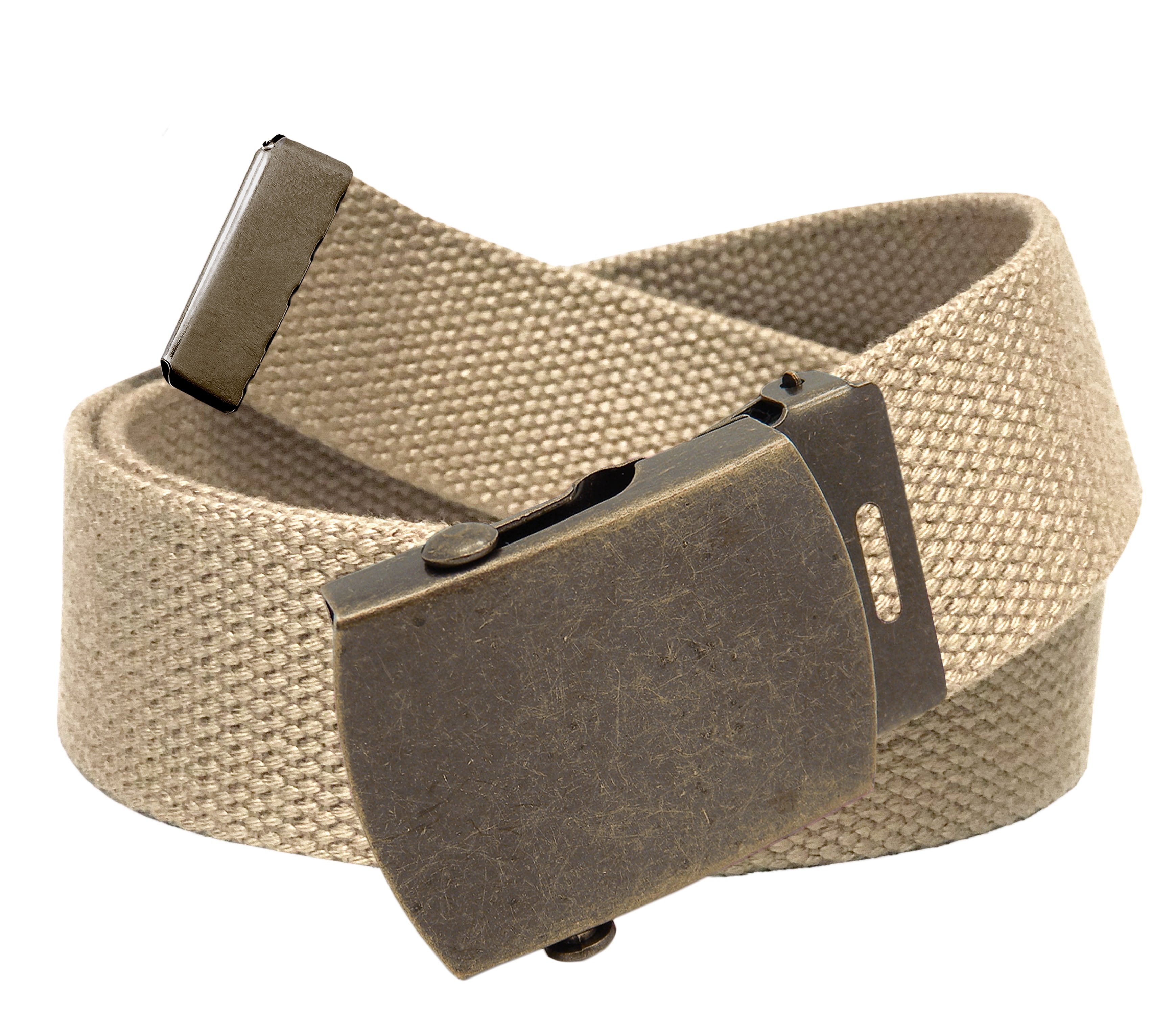 Build A Belt Men's Golf Belt in 1.5 Antique Gold Brass Slider Buckle