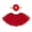01-RedD(fit 23in goose), variant on SHENGXINY Porch Goose Outfit, Sheer Tulle Tutu with Small Daisy Headband for Courtyard Entryway Porch Home Decorations White 23 in