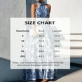 thumbnail image 5 of MORTTIC Women's Floral Print Stand Collar Sleeveless A-Line Maxi Wedding Guest Vacation Flowy Beach Dress Sky Blue，S, 5 of 5
