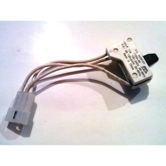 OEM Genuine Factory Whirlpool Kenmore Sears Maytag Roper Estate Dryer Lid Door Switch Part # 3406107 - Replaces 3406109, 3406101, 3406100, 3405101 and 3405100
