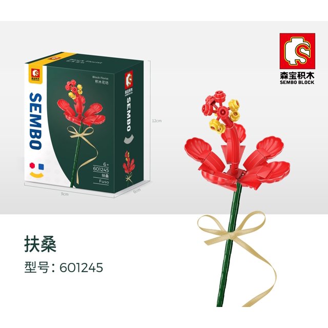Bloques de construcción de flores para niños y niñas, ramo de ladrillos de juguete, Mini bloques de construcción de arte, regalo de bricolaje para San Valentín, Compatible con Lego