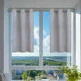 thumbnail image 2 of Beautynvta Short Curtains Half Window Curtains for Bedroom, Kitchen Window Curtains Over Sink, Energy Saving Blackout Drapes, 39.4''x51.2'', Gray, 2 of 6