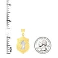 thumbnail image 2 of 10k Two-tone Gold Mens St. Christopher Religious Charm Pendant for Men, 2 of 3