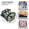 thumbnail image 3 of Seagull Double Layered Insulated Lunch Bag with Two Compartments, Large Capacity, Handheld, 7.1x11.4x16.1 Inches, 3 of 6