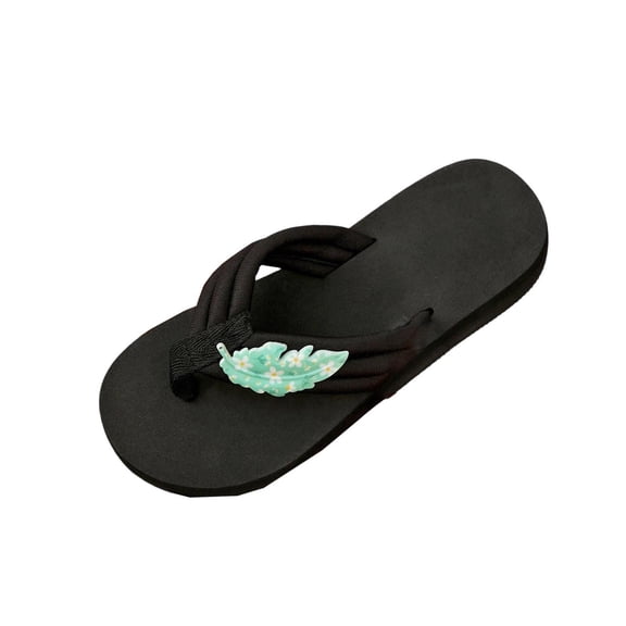 Wensltd Flat Sandals Women Spring Summer Round Toe Open Toe Flip Flops Solid ColorBeach Outdoor Daily Travel Casual Green