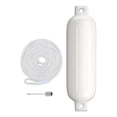 thumbnail image 4 of Guardabarros para botes, bote inflable, parasol marino, resistente al agua, boya de de 6 "x 20" Cuerda Blanca Blanca Sharpla defensas para barcos, 4 of 8