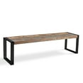 thumbnail image 3 of Old Reclaimed Wood Bench with Metal legs, 3 of 4