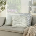 thumbnail image 4 of Mina Victory Lifestyle Handcrafted Stripe Indoor Throw Pillow Sage 20" x 20", 4 of 4
