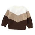 thumbnail image 4 of Fgnfyis Boys Knit Sweater Long Sleeve Warm Top for Fall and Winter Seasonal Comfort Wear Coffee 18-24 Months, 4 of 9