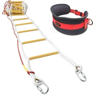 ISOP Rope Ladder Fire for Escape 4 Story - Emergency Escape Ladder For  Homes with Safety Belt , 32 Ft 