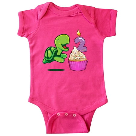 

Inktastic 2nd Birthday Turtle Gift Baby Boy or Baby Girl Bodysuit