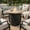Black, variant on Harper & Bright Designs Patio Steel Propane Firepit Table with 50000 BTU, Outdoor Round Gas-burning Fire Pit with Ceramic Tabletop for Deck Backyard, 30 inch, Black+Brown