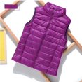 thumbnail image 2 of New Lightweight Down Vest Short Vest Standing Collar Lightweight 90% White Duck Down, 2 of 6