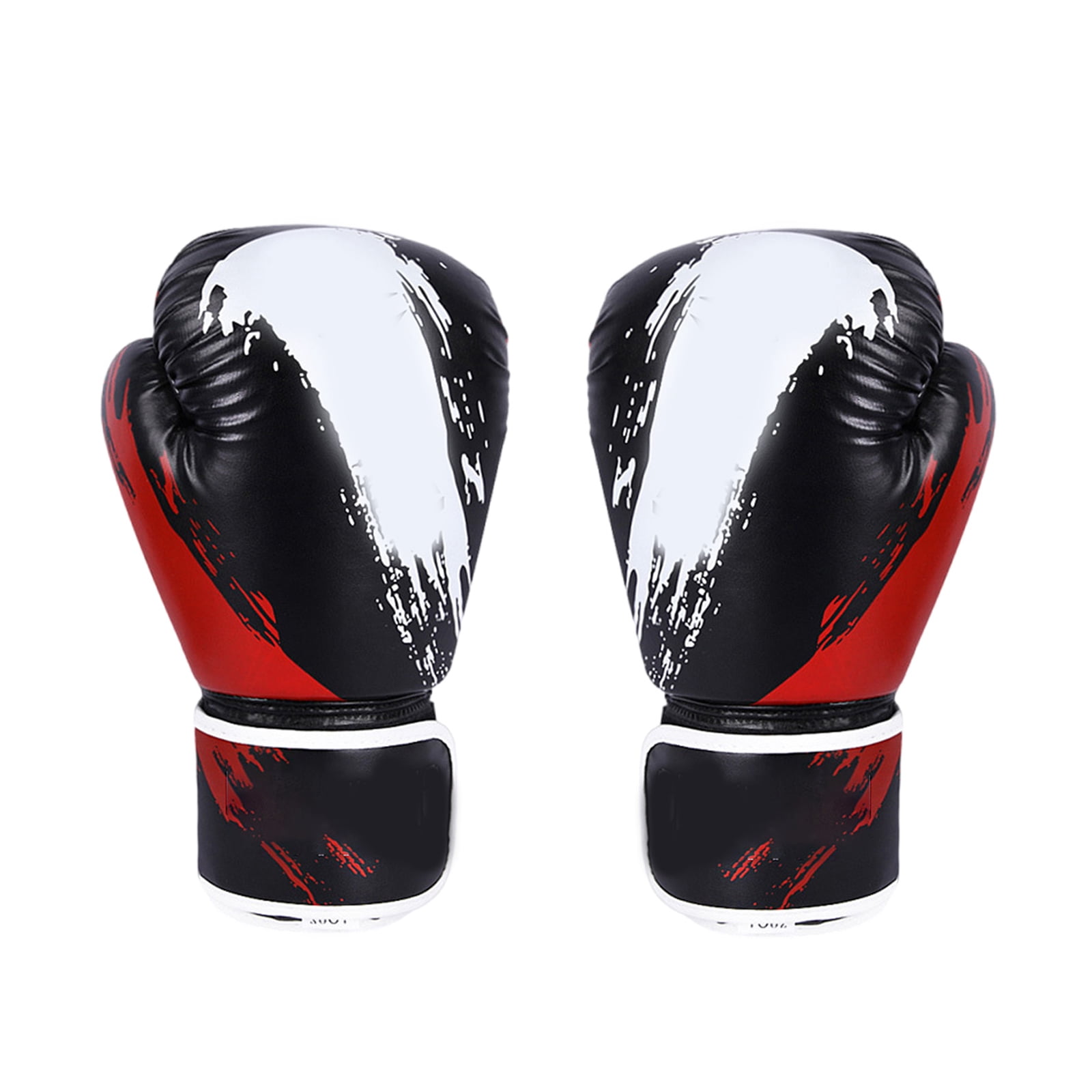 Leather Kickboxing Training Gloves Sparring Glove for Men Women Teens Kickboxing Boxing Workout Gym Fitness 10oz 6oz