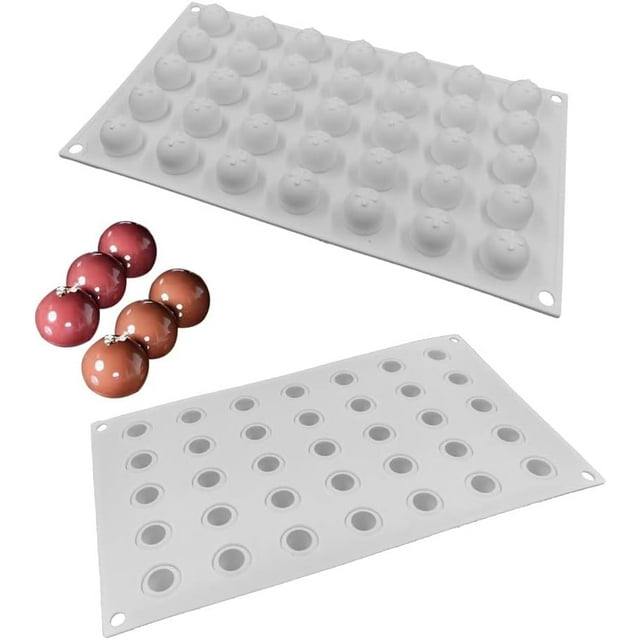 Silicone Ball Chocolate Bombs Mold Small 3D Sphere Candy Truffle Baking Tray Chocolate Mould Ice Jelly Pop Maker (2.2cm diameter)