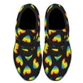 thumbnail image 2 of Unisex Fashion Rainbow Shoes, LGBT Sneakers for Men Women, Lightweight Breathable Running Walking Shoes Black Size 8, 2 of 7