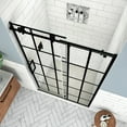 thumbnail image 7 of Aston Sdr984wfs5280l Kamaya Xl 80" High X 52" Wide Sliding Frameless Shower Door - Black, 7 of 7